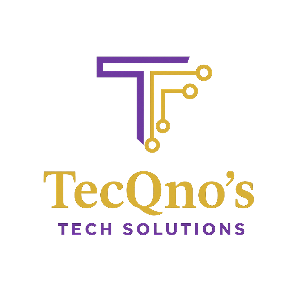 TecQno's Tech Solutions Logo